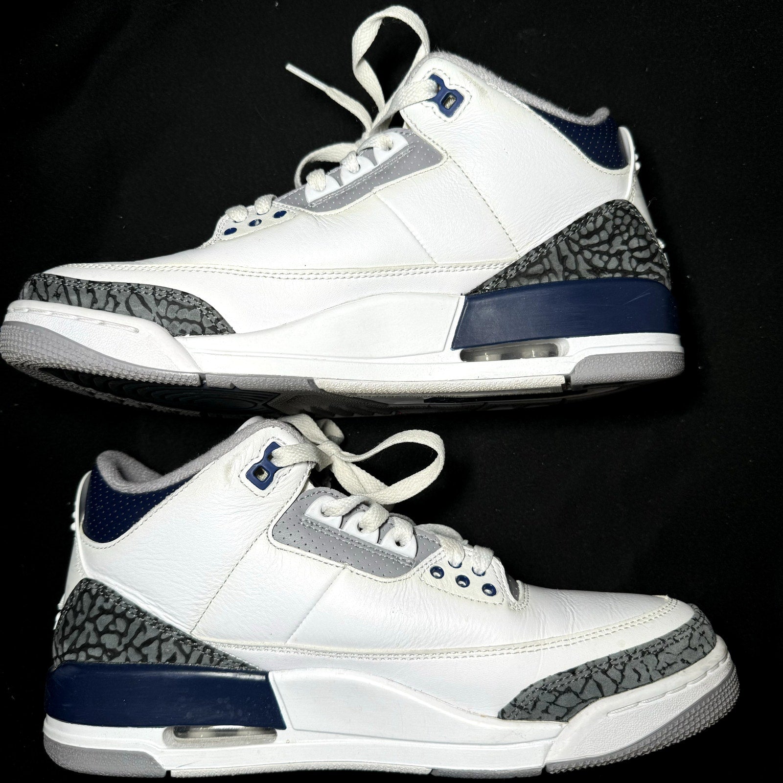 Air Jordan 3 Retro Midnight Navy Men's Shoes - Size 8.5