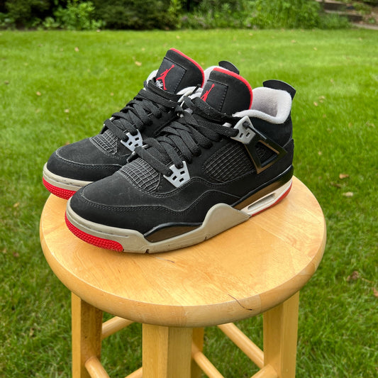 Air Jordan 4 Retro OG GS Bred 2019 Men's Shoes - Size 7