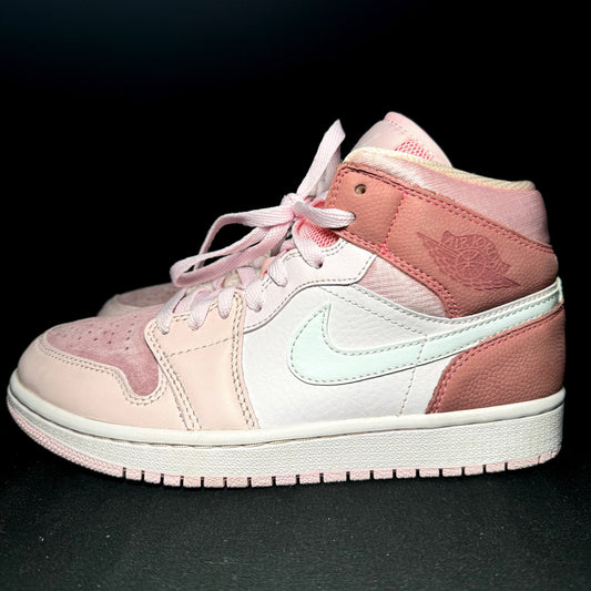 Air Jordan 1 Mid Digital Pink Women's Shoes - Size 7.5