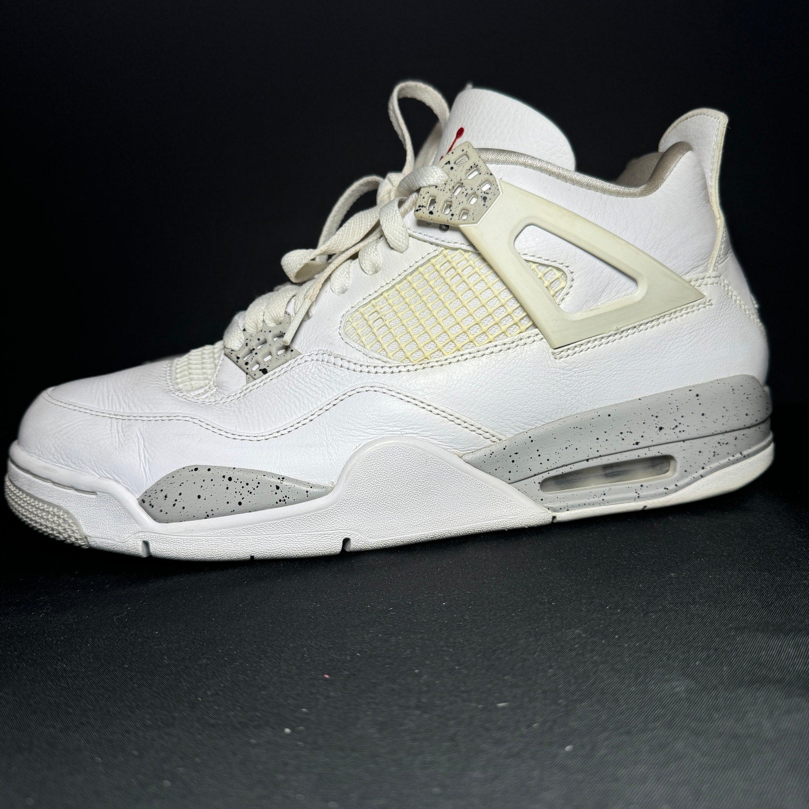 Air Jordan 4 Retro White Oreo Men's Shoes - Size 12