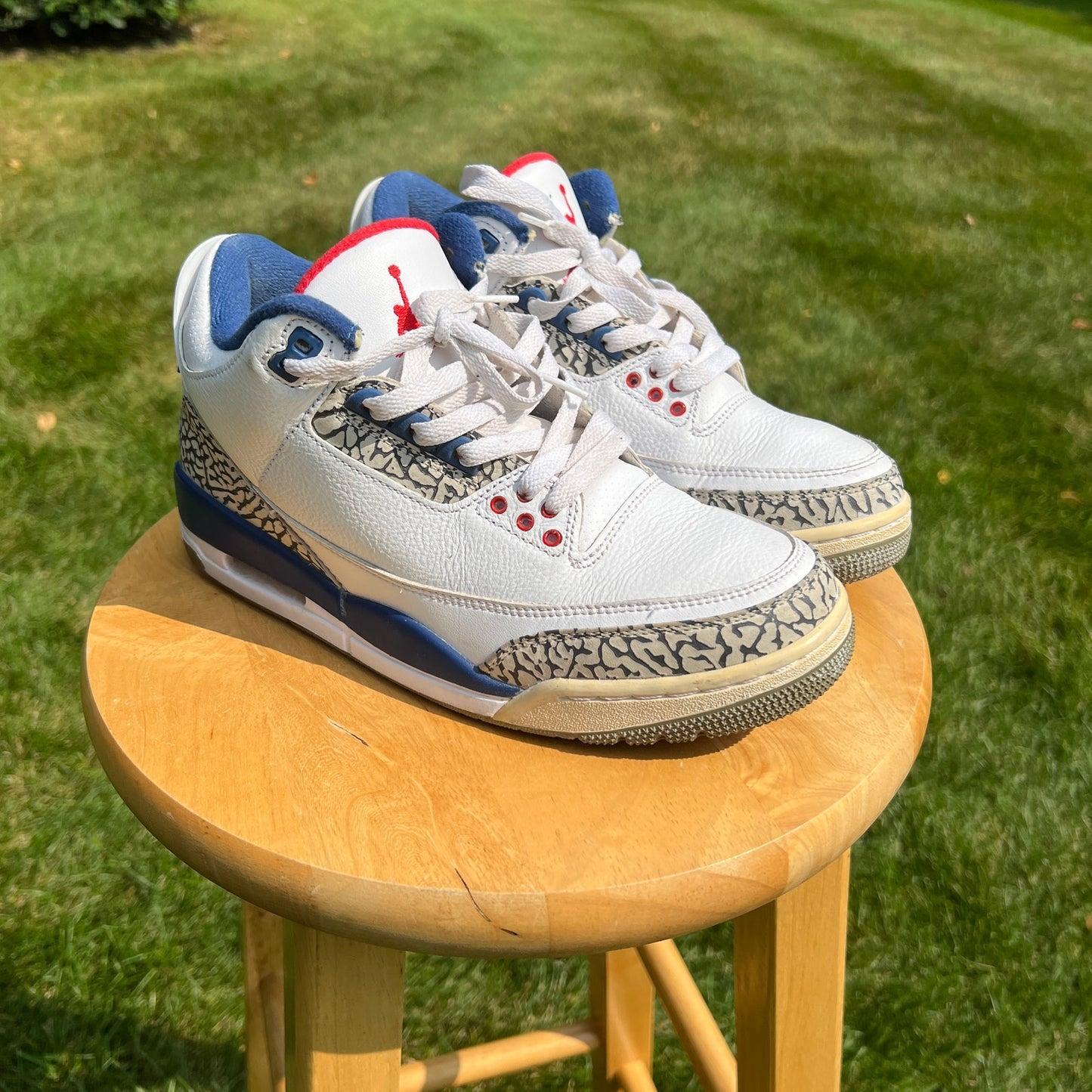 Air Jordan 3 Retro OG True Blue 2016 Men's Shoes - Size 7