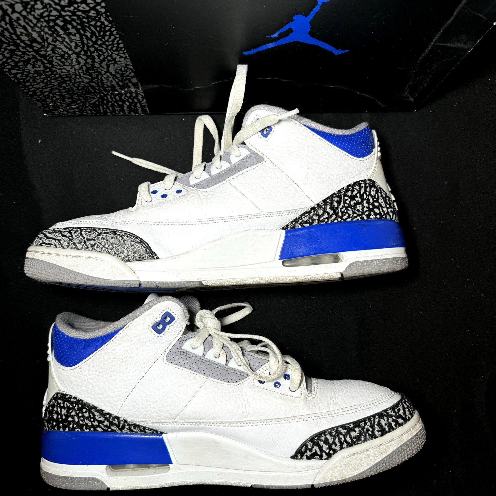 Air Jordan 3 Retro Racer Blue Men's Shoes - Size 13