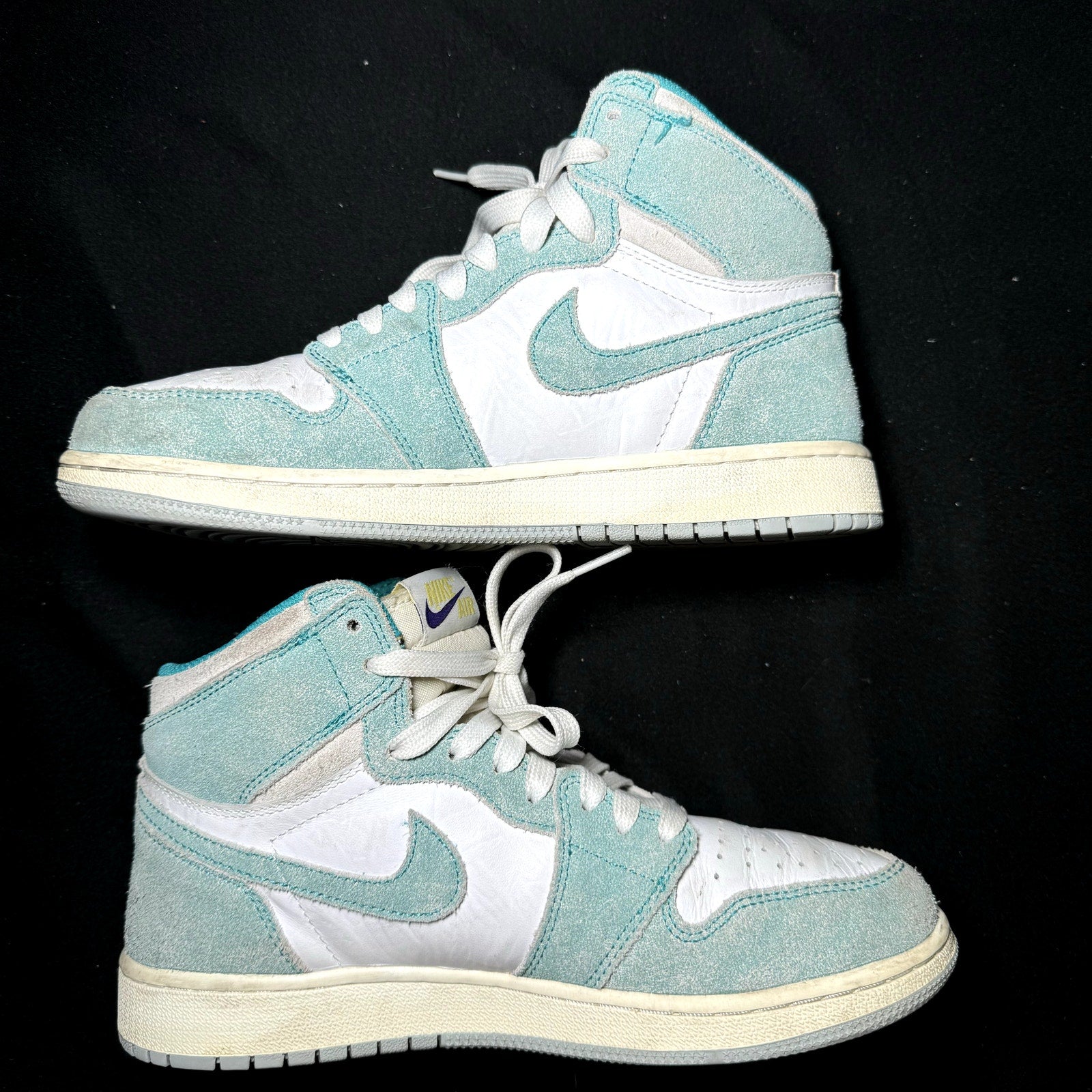 Air Jordan 1 Retro High OG GS Turbo Green Kids Shoes - Size 6