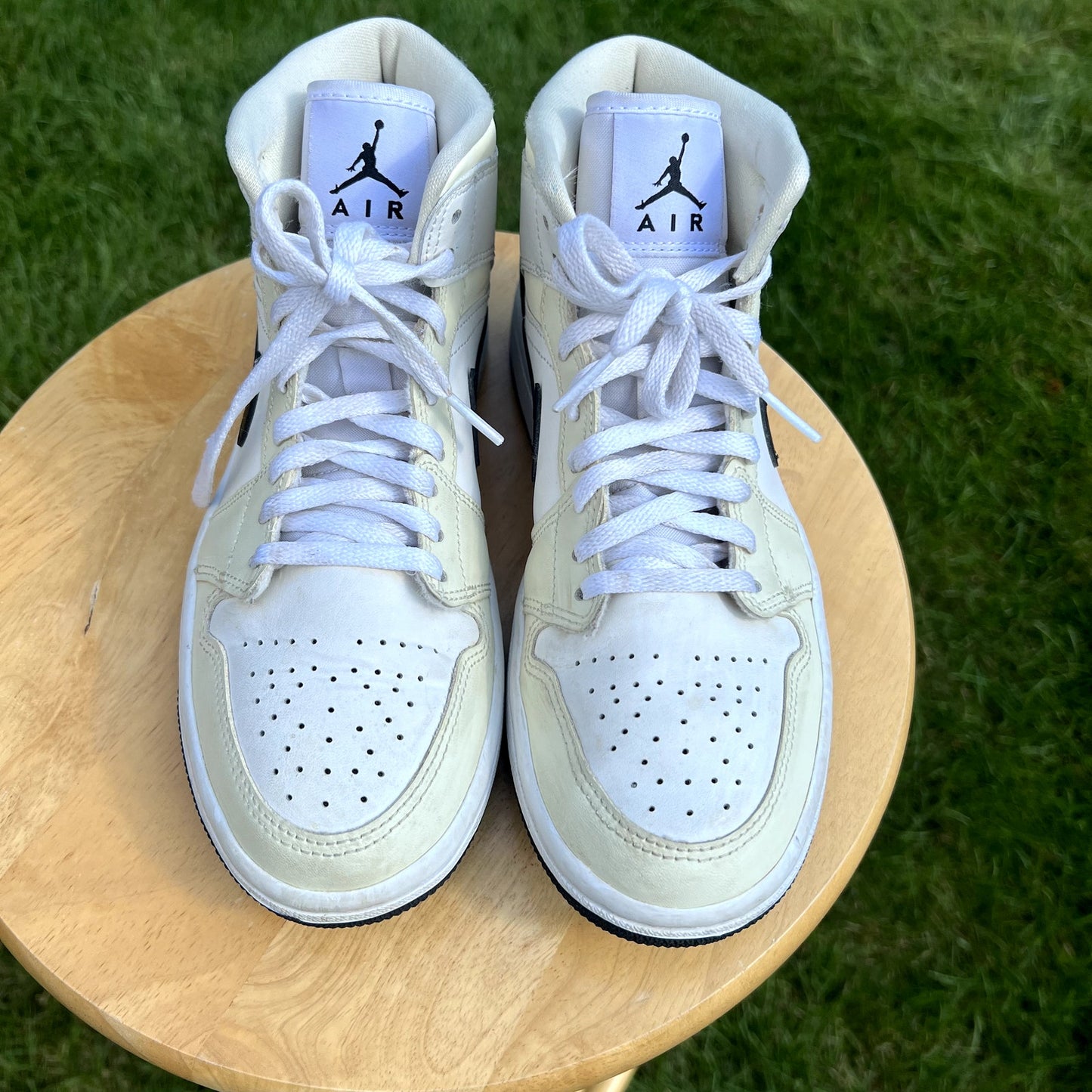 Wmns Air Jordan 1 Mid Coconut Milk Women's Shoes - Size 7