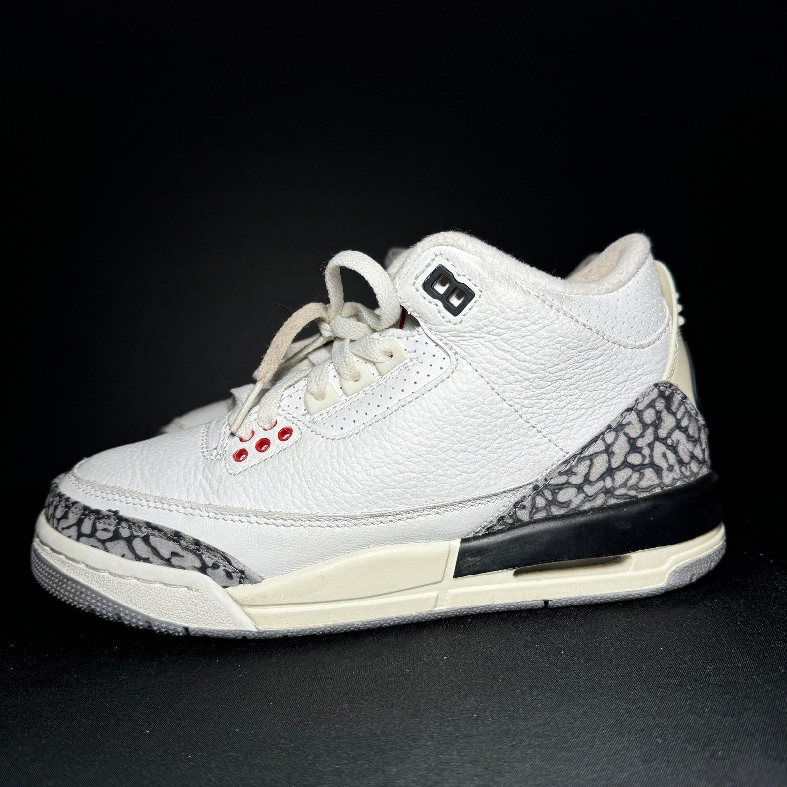 Air Jordan 3 Retro GS White Cement Reimagined Kids Shoes - Size 5