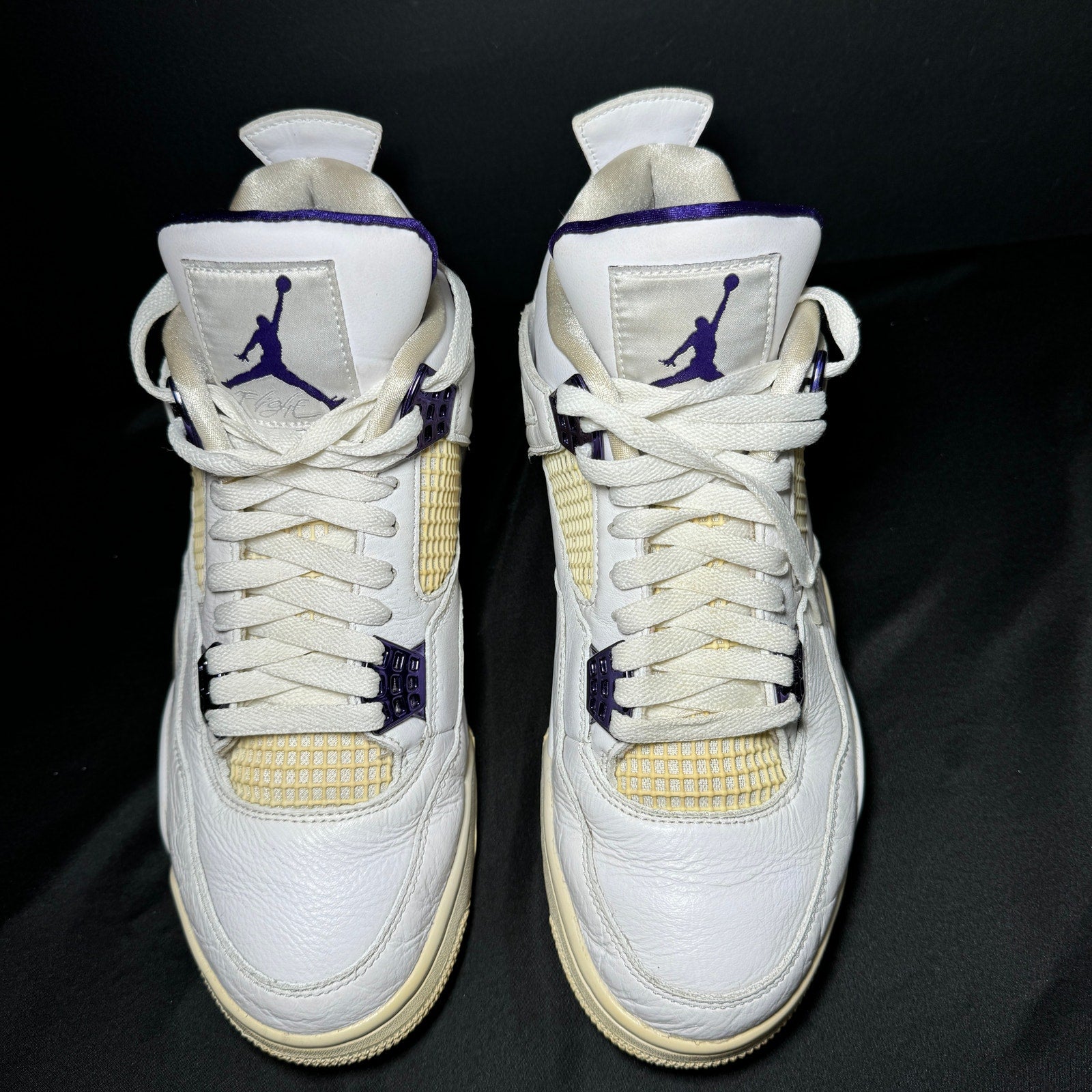 Air Jordan 4 Retro Purple Metallic Men's Shoes - Size 10