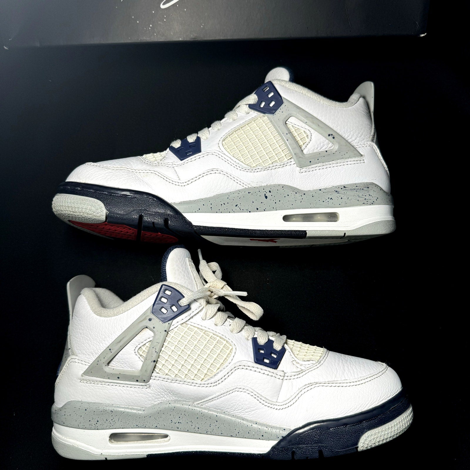 Air Jordan 4 Retro GS Midnight Navy 2022 Kids Shoes  - Size 6.5