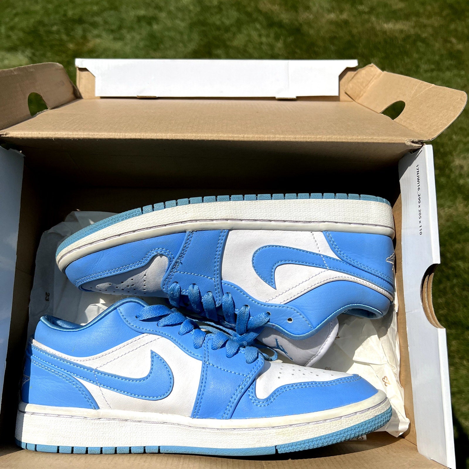 Air Jordan 1 Low UNC Women's Shoes - Size 7.5