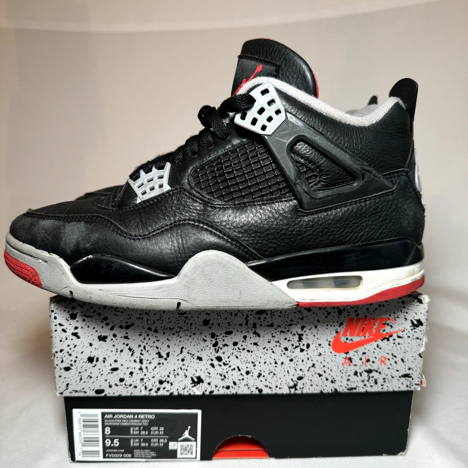 Air Jordan 4 Retro Bred Reimagined Men's Shoes - Size 8