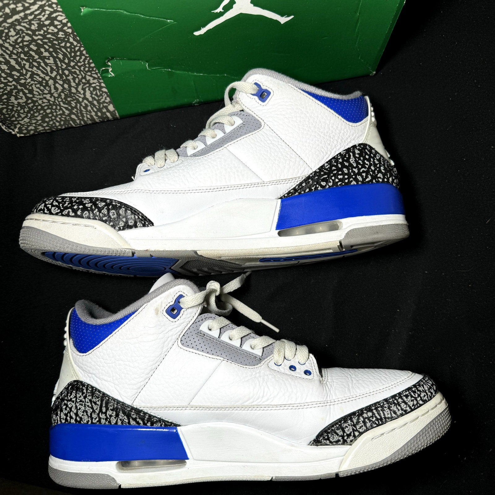 Air Jordan 3 Retro Racer Blue Men's Shoes - Size 12