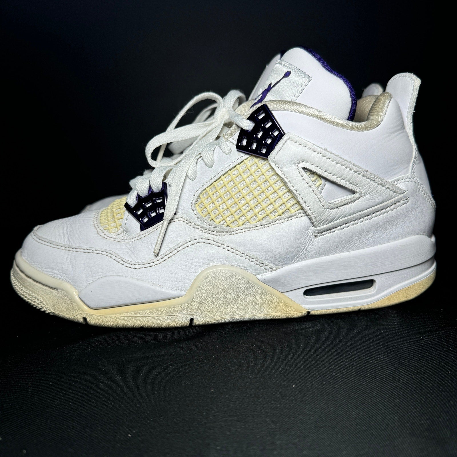 Air Jordan 4 Retro Purple Metallic Men's Shoes - Size 7.5