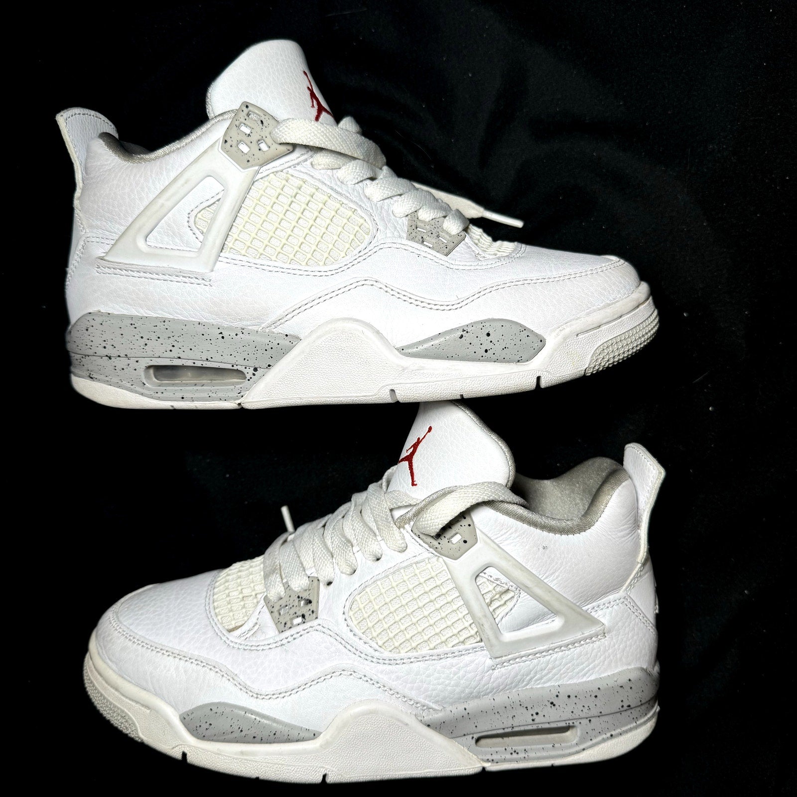 Air Jordan 4 Retro GS White Oreo Kids Shoes - Size 5