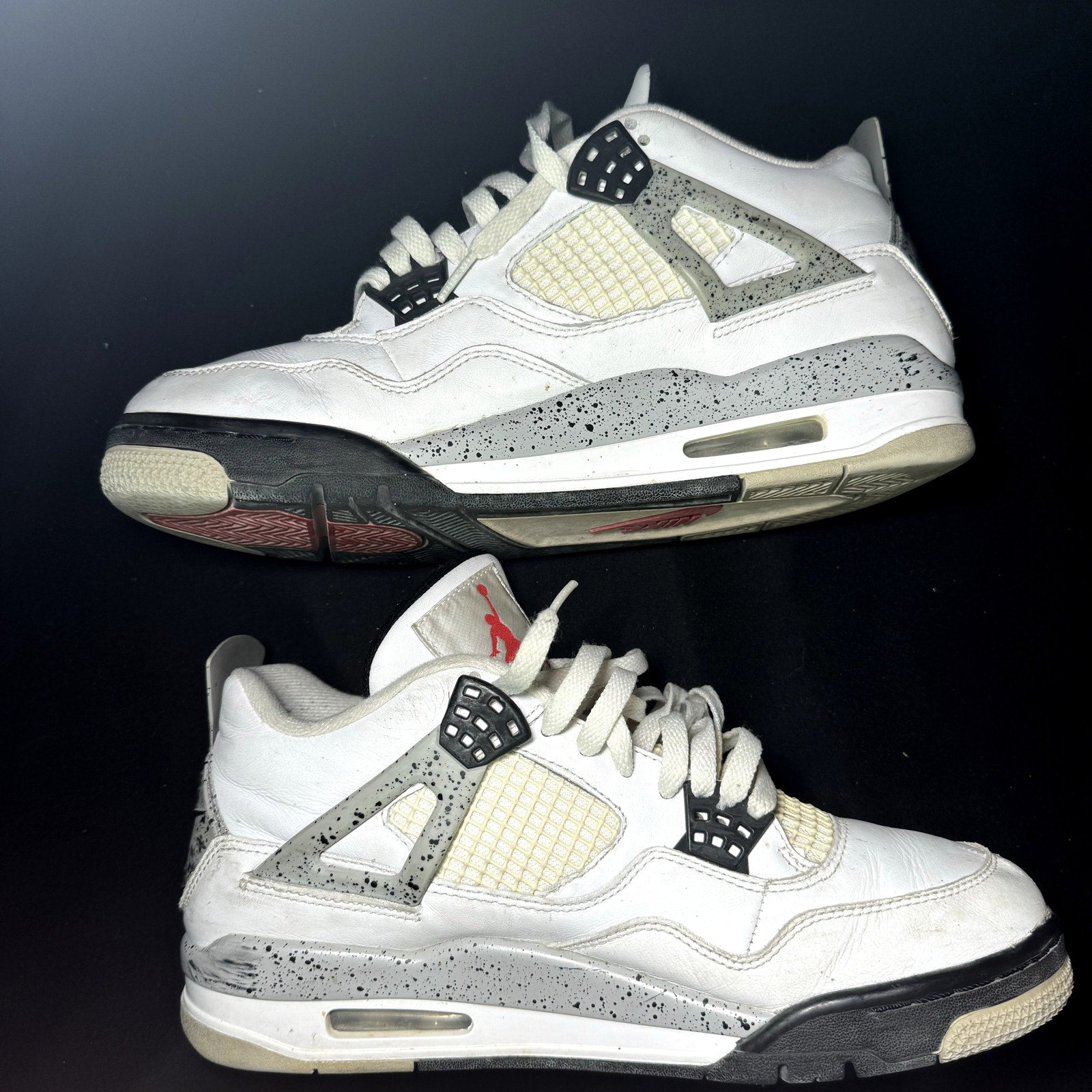 Air Jordan 4 Retro OG White Cement 2016 Men's Shoes - Size 9.5