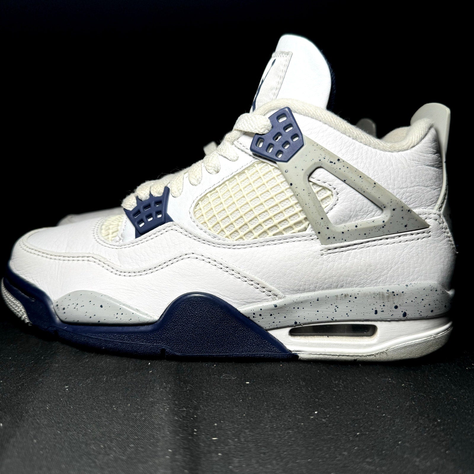 Air Jordan 4 Retro Midnight Navy Kids Shoes - Size 4.5