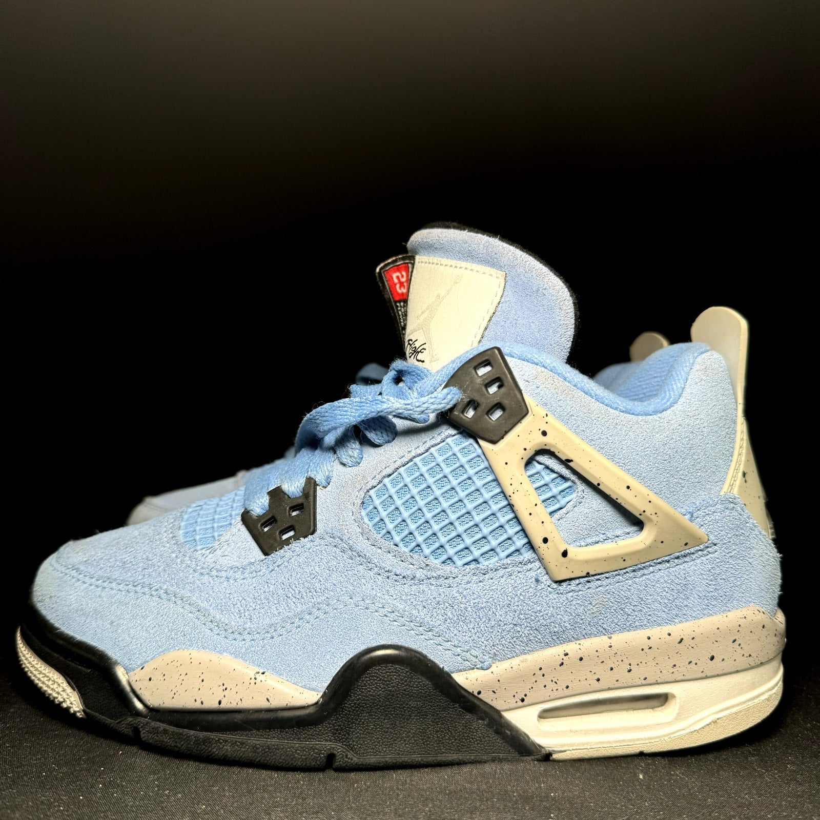 Air Jordan 4 Retro GS University Blue Kids Shoes - Size 4