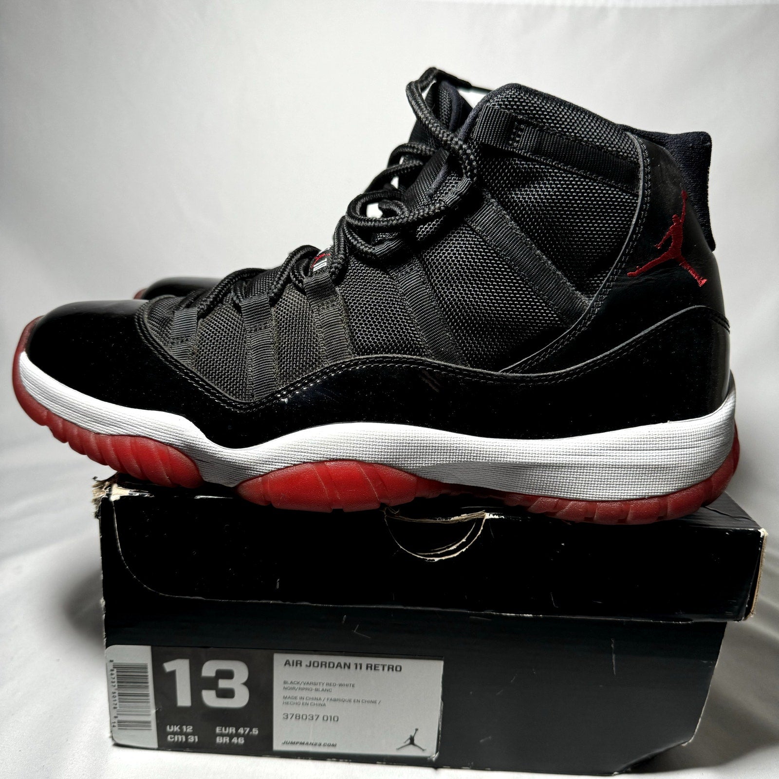 Air Jordan 11 Retro Bred 2012 Men's Shoes - Size 13