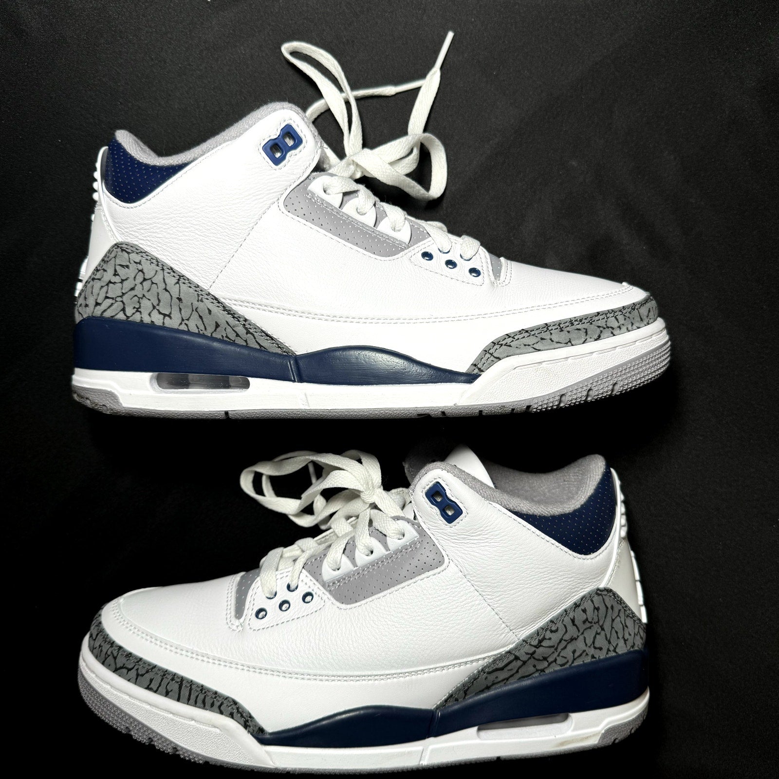 Air Jordan 3 Retro Midnight Navy Men's Shoes - Size 9