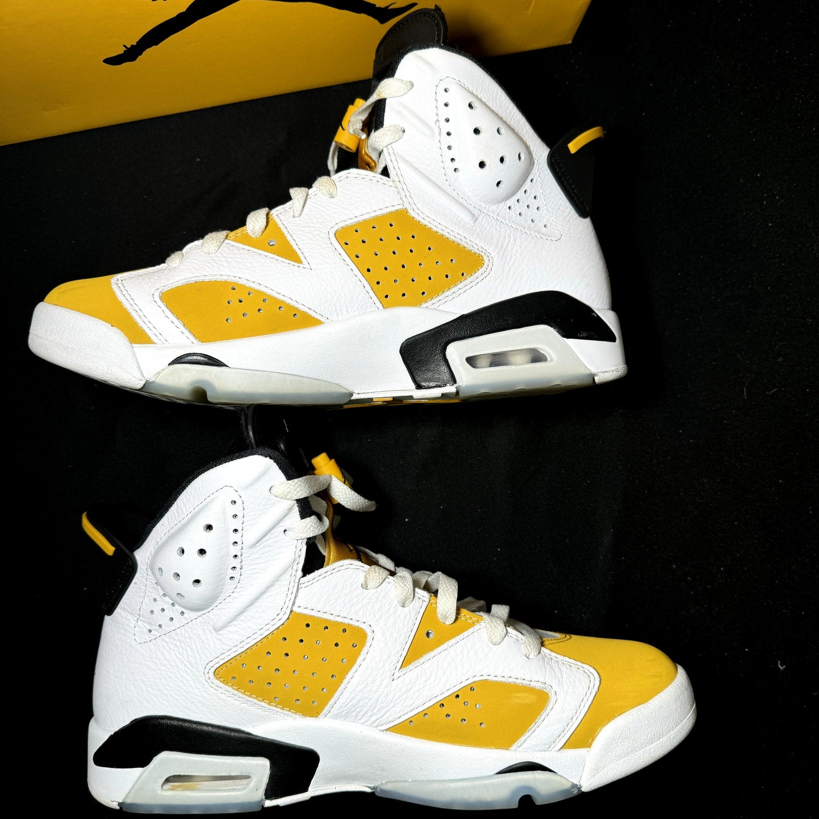 Air Jordan 6 Retro Yellow Ochre Men's Shoes - Size 8.5