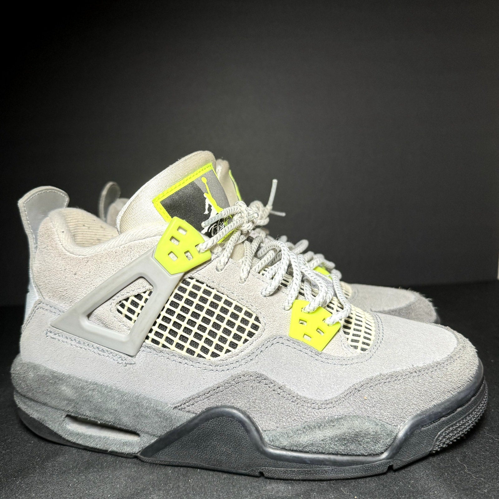 Air Jordan 4 Retro SE GS Neon 95 Kids Shoes - Size 5