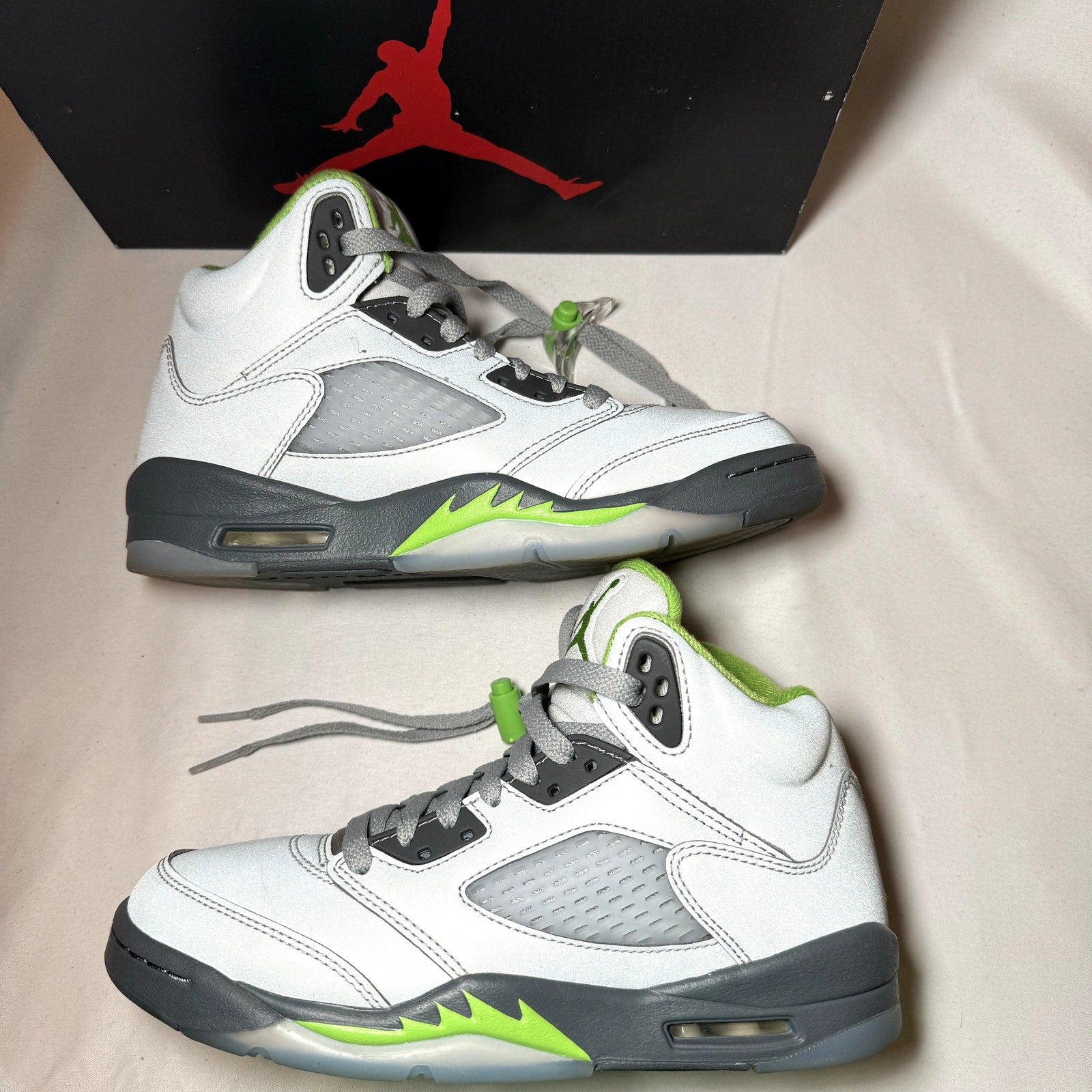 Air Jordan 5 Retro GS Green Bean 2022 Kids Shoes - Size 5.5