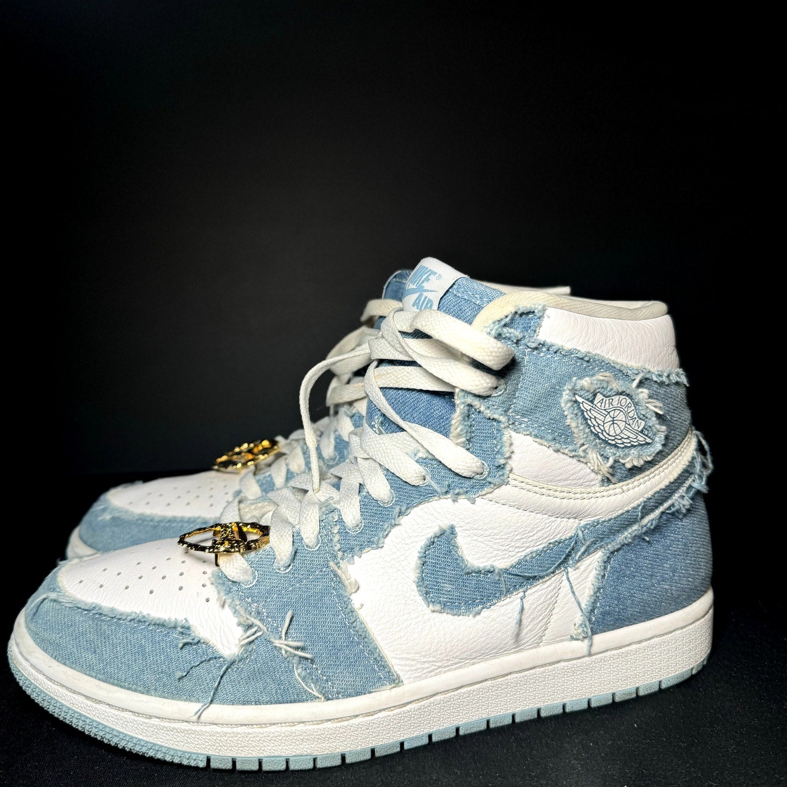 Air Jordan 1 Retro High OG Denim Women's Shoes - Size 9