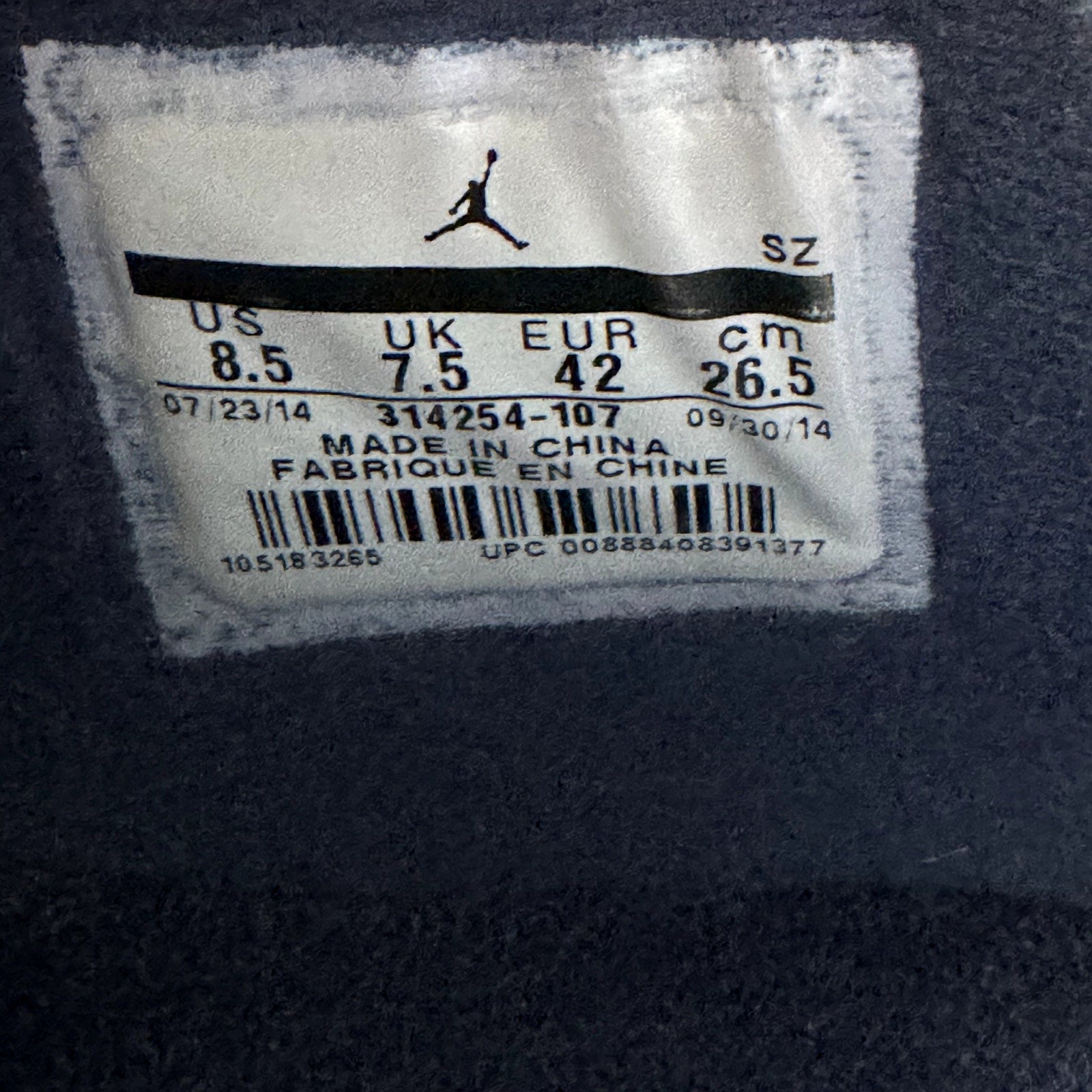 Air Jordan 3 Retro LS Columbia 2015 Men's Shoes - Size 8.5