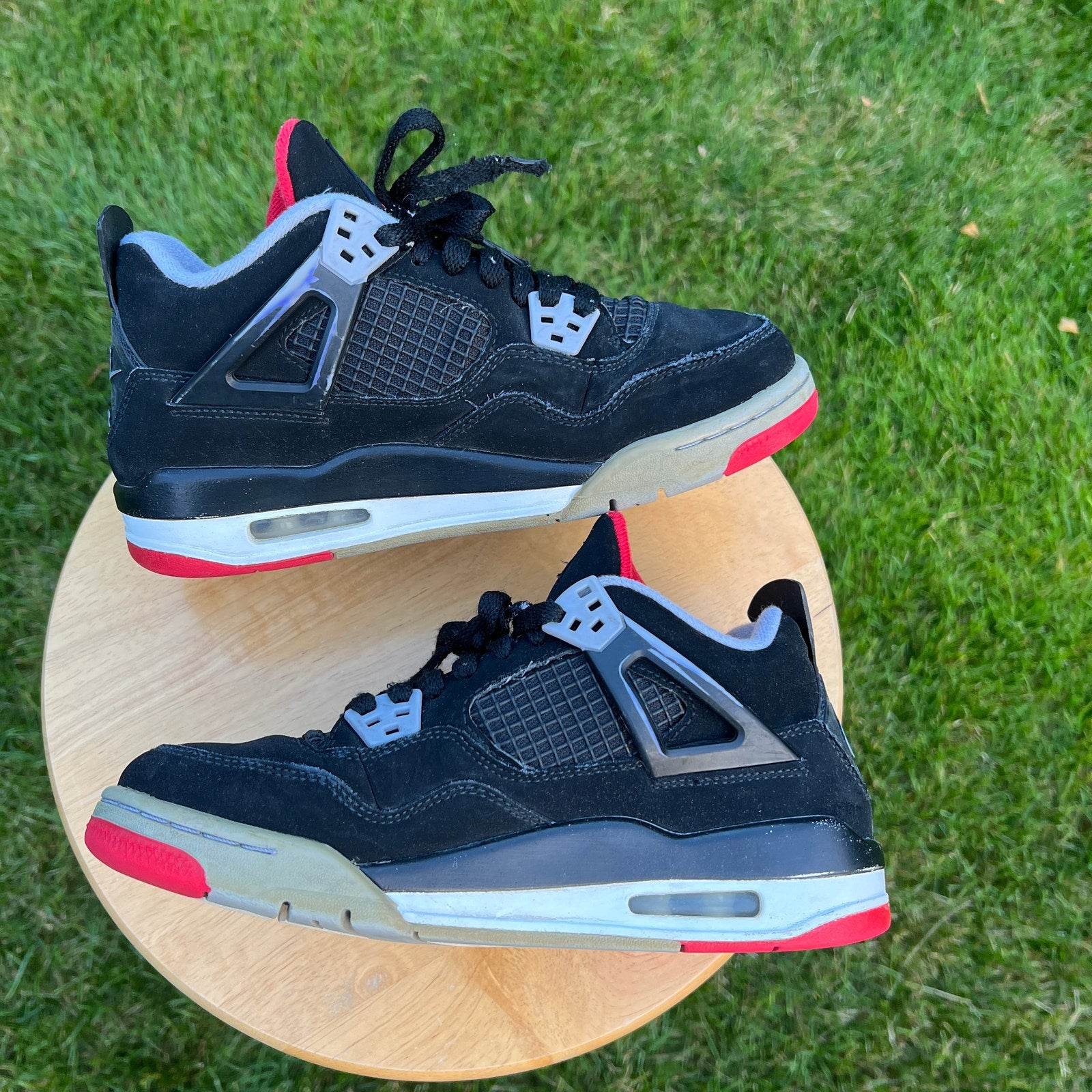 Air Jordan 4 Retro OG GS Bred 2019 Kids Shoes - Size 5.5