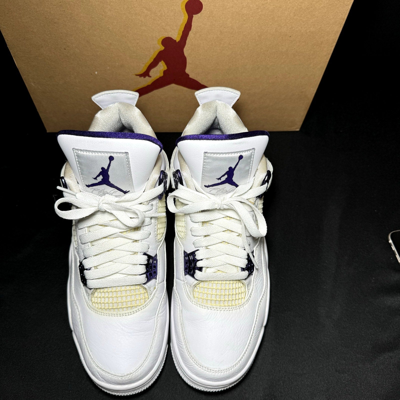 Air Jordan 4 Retro Purple Metallic Men's Shoes - Size 9.5