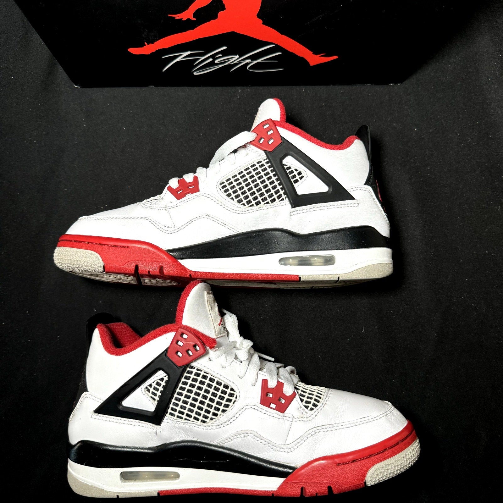 Air Jordan 4 Retro OG GS Fire Red 2020 Kids Shoes - Size 6