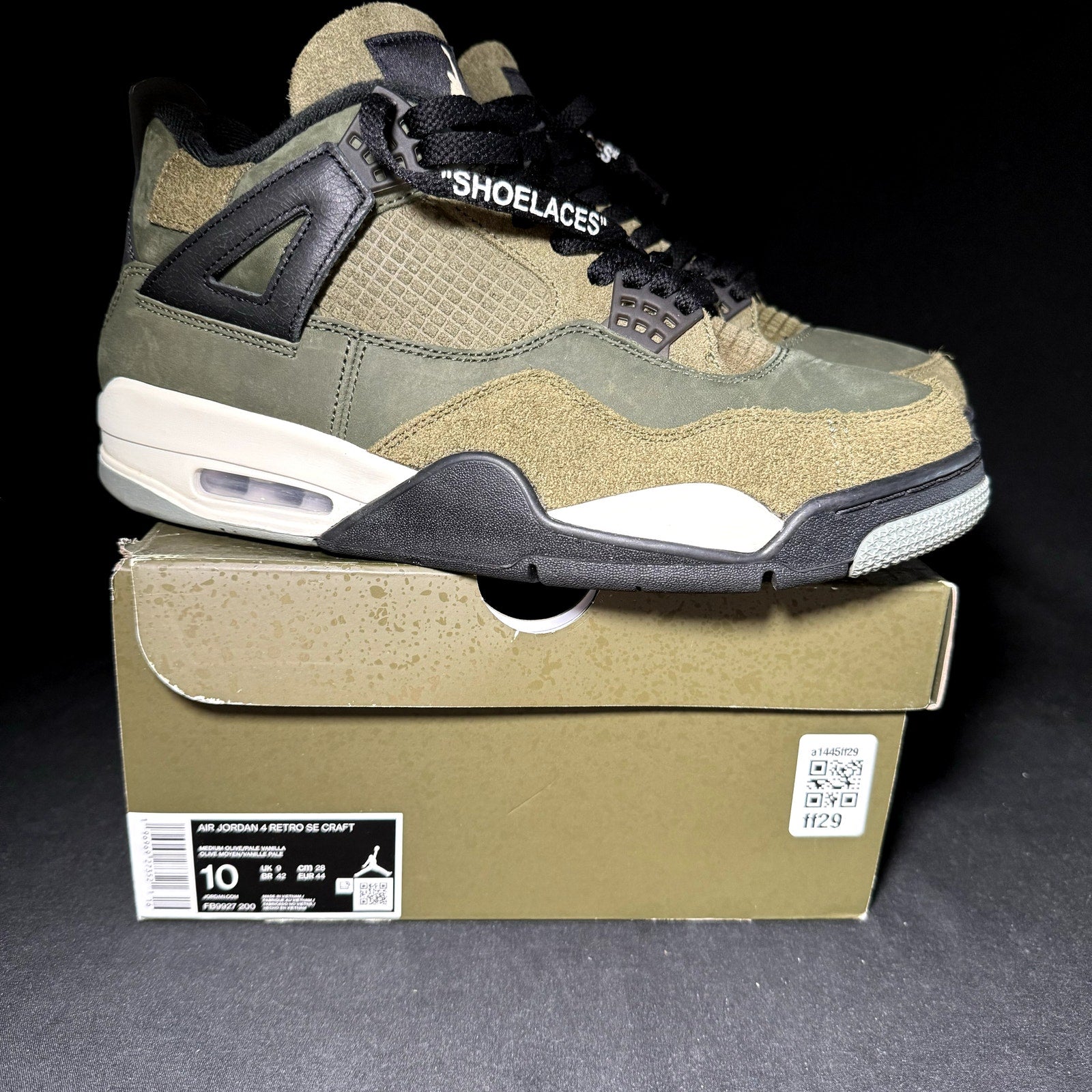 Air Jordan 4 Retro SE Craft Olive 2023 Men's Shoes - Size 10