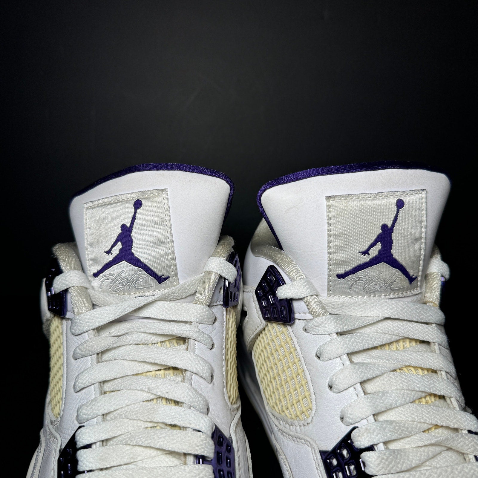 Air Jordan 4 Retro Purple Metallic Men's Shoes - Size 10.5