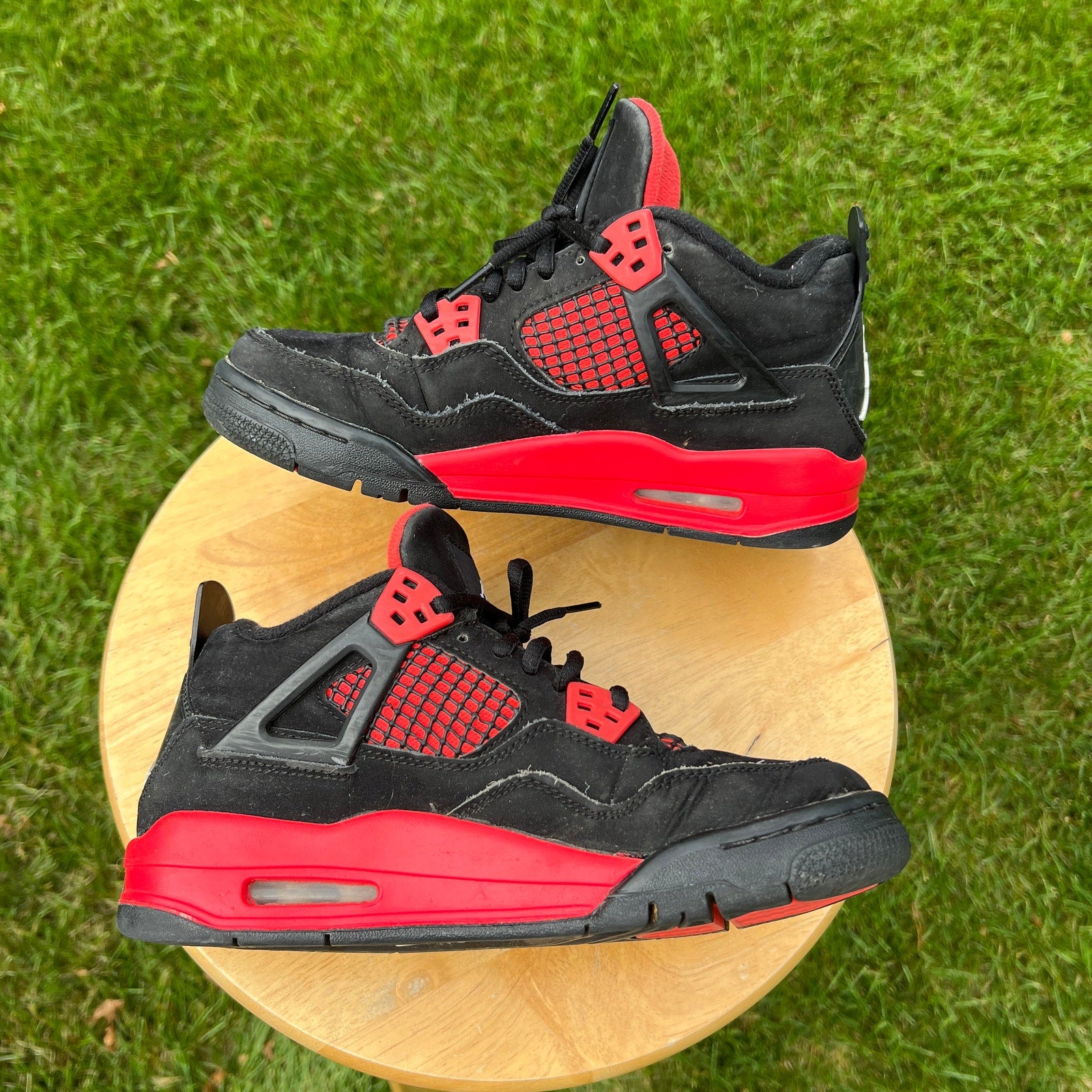 Air Jordan 4 Retro GS Red Thunder Kids Shoes - Size 5