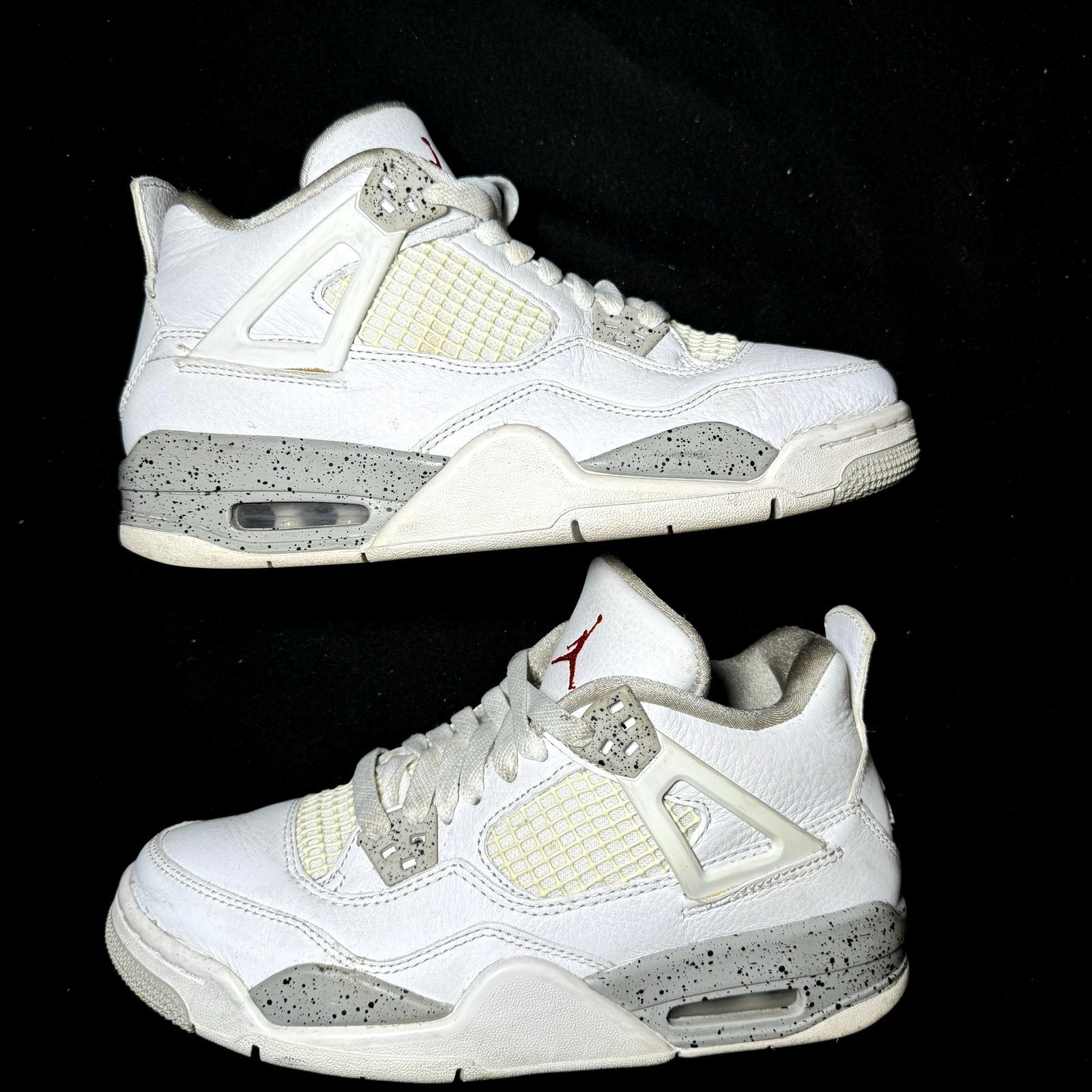 Air Jordan 4 Retro GS White Oreo Kids Shoes - Size 6