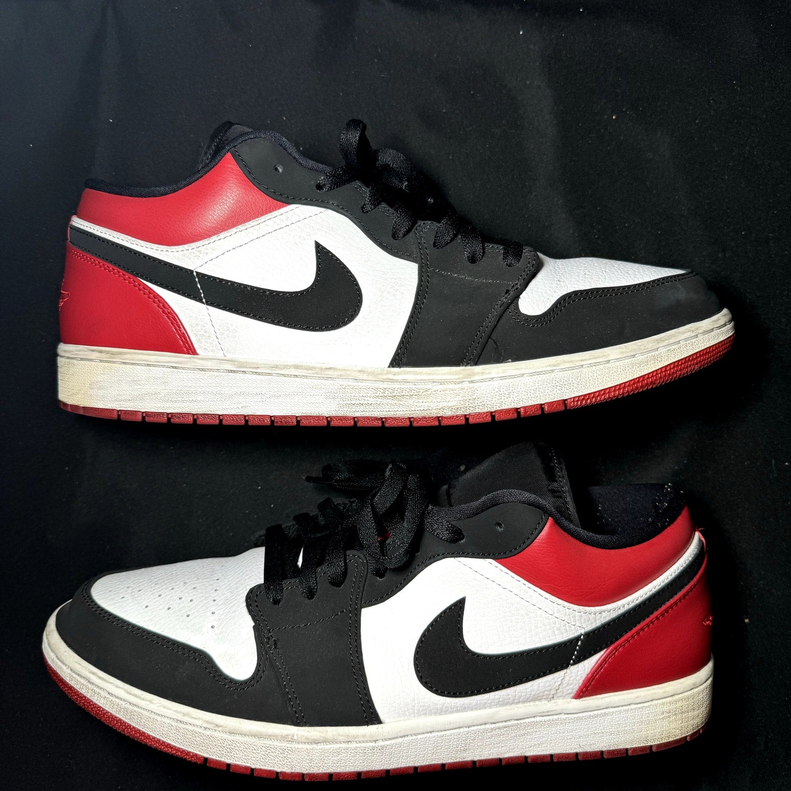 Air Jordan 1 Low Black Toe Men's Shoes - Size 13