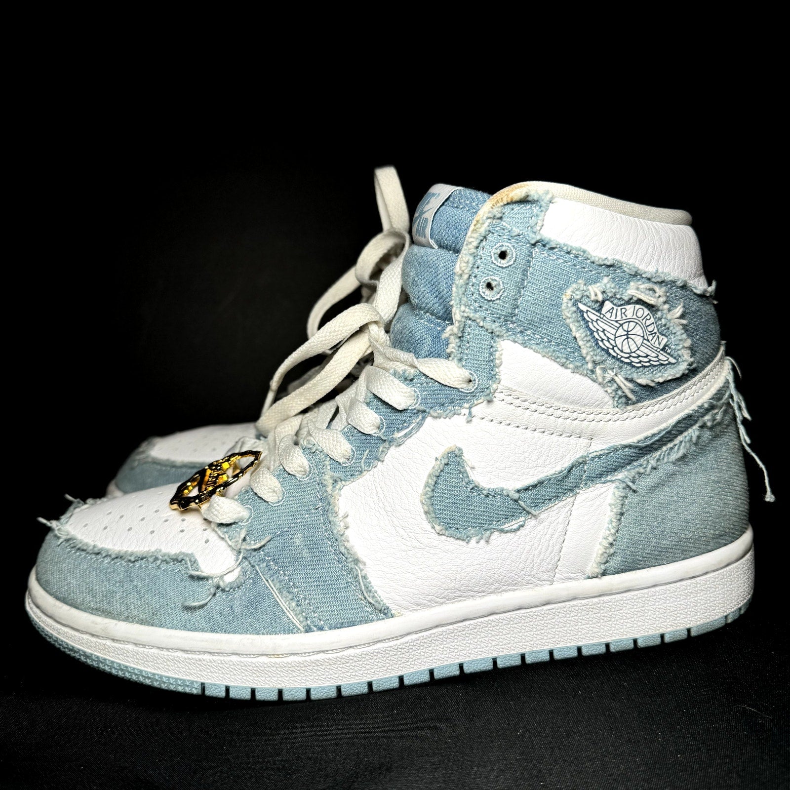 Air Jordan 1 Retro High OG Denim Women's Shoes - Size 7