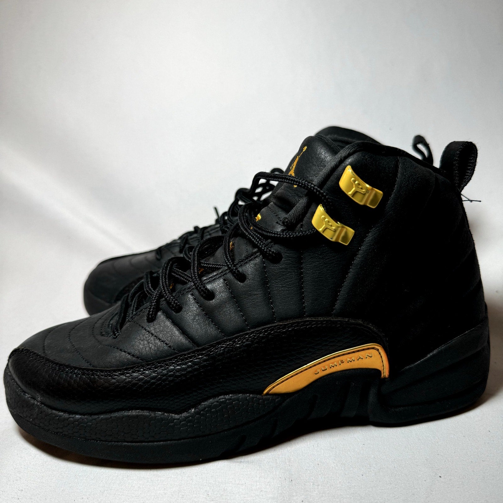 Air Jordan 12 Retro GS Black Taxi Kids Shoes - Size 7