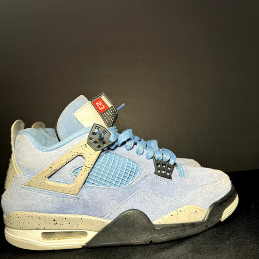 Air Jordan 4 Retro University Blue Men's Shoes - Size 8