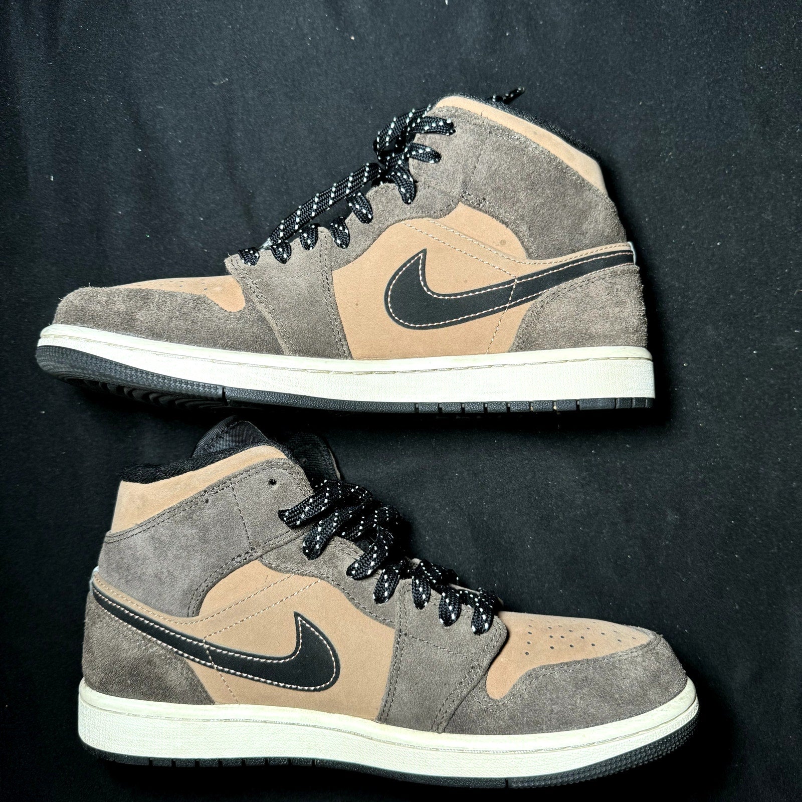 Air Jordan 1 Mid SE Dark Chocolate Men's Shoes - Size 8