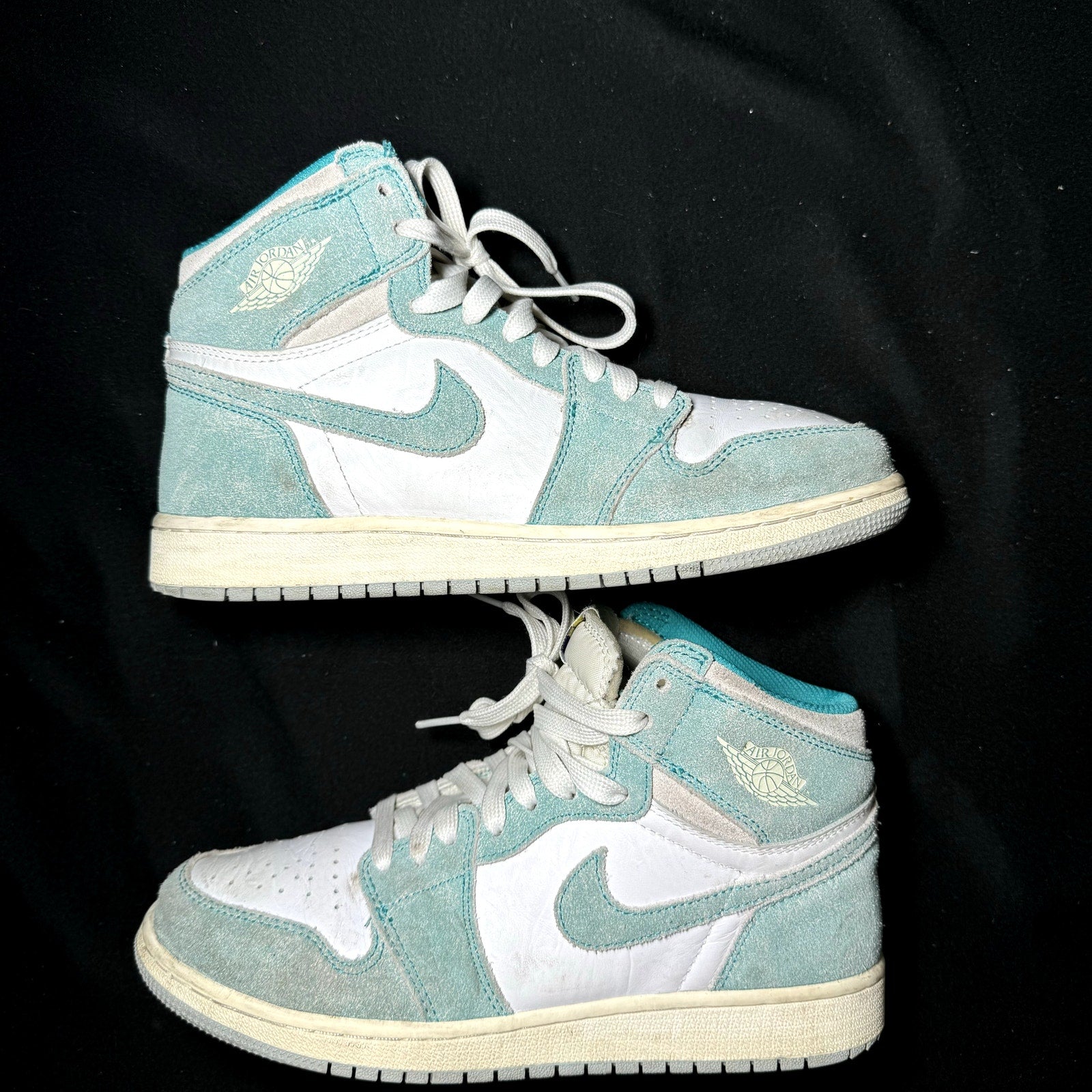 Air Jordan 1 Retro High OG GS Turbo Green Kids Shoes - Size 6