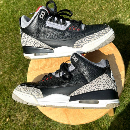 Air Jordan 3 Retro OG Black Cement 2018 Men's Shoes - Size 9.5