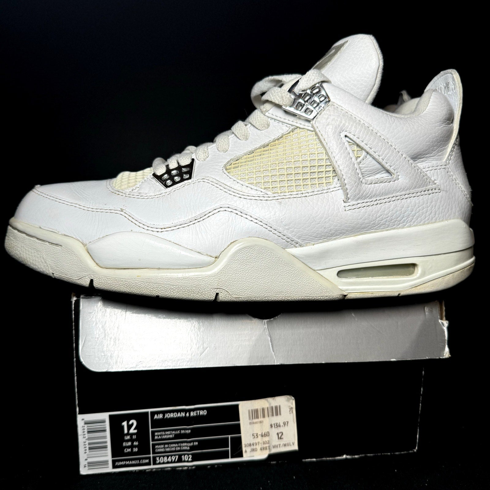 Air Jordan 4 Retro Pure Money 2006 Men's Shoes - Size 12