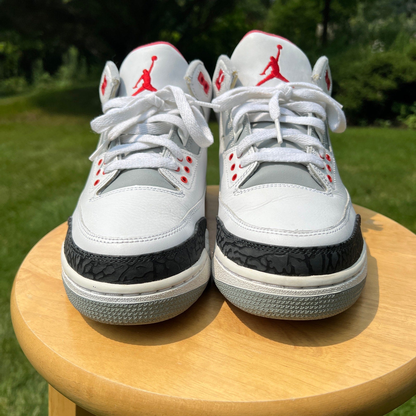 Air Jordan 3 Retro Fire Red 2007 Men's Shoes - Size 9.5