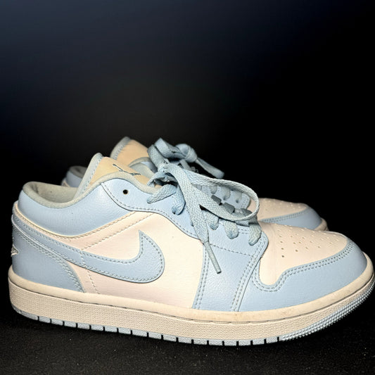 Air Jordan 1 Low Ice Blue Women's Shoes - Size 8