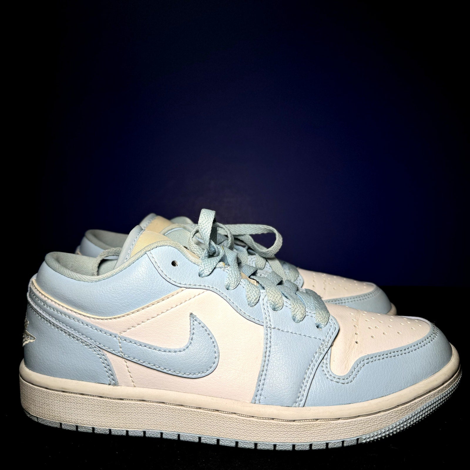 Air Jordan 1 Low Ice Blue Women's Shoes - Size 7.5