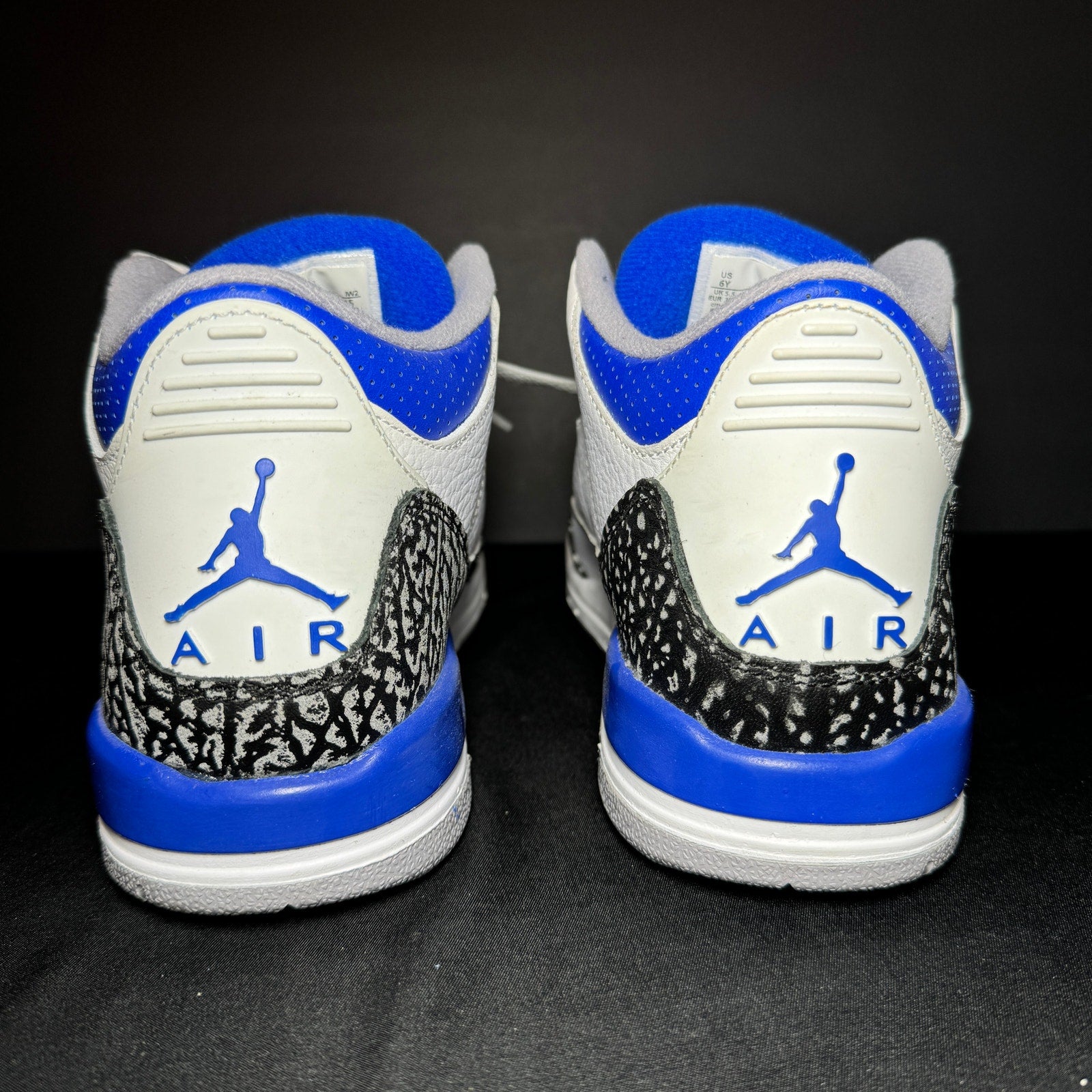 Air Jordan 3 Retro GS Racer Blue Kids Shoes - Size 6