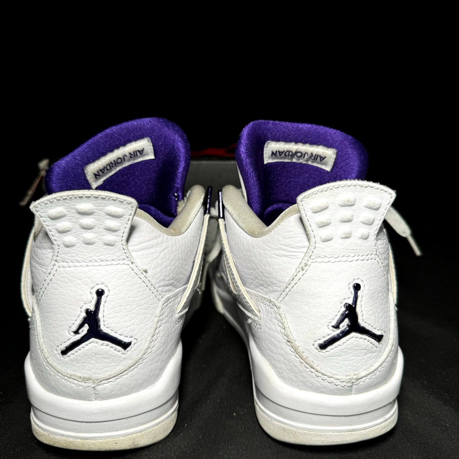 Air Jordan 4 Retro GS Purple Metallic 2020 Kids Shoes - Size 5