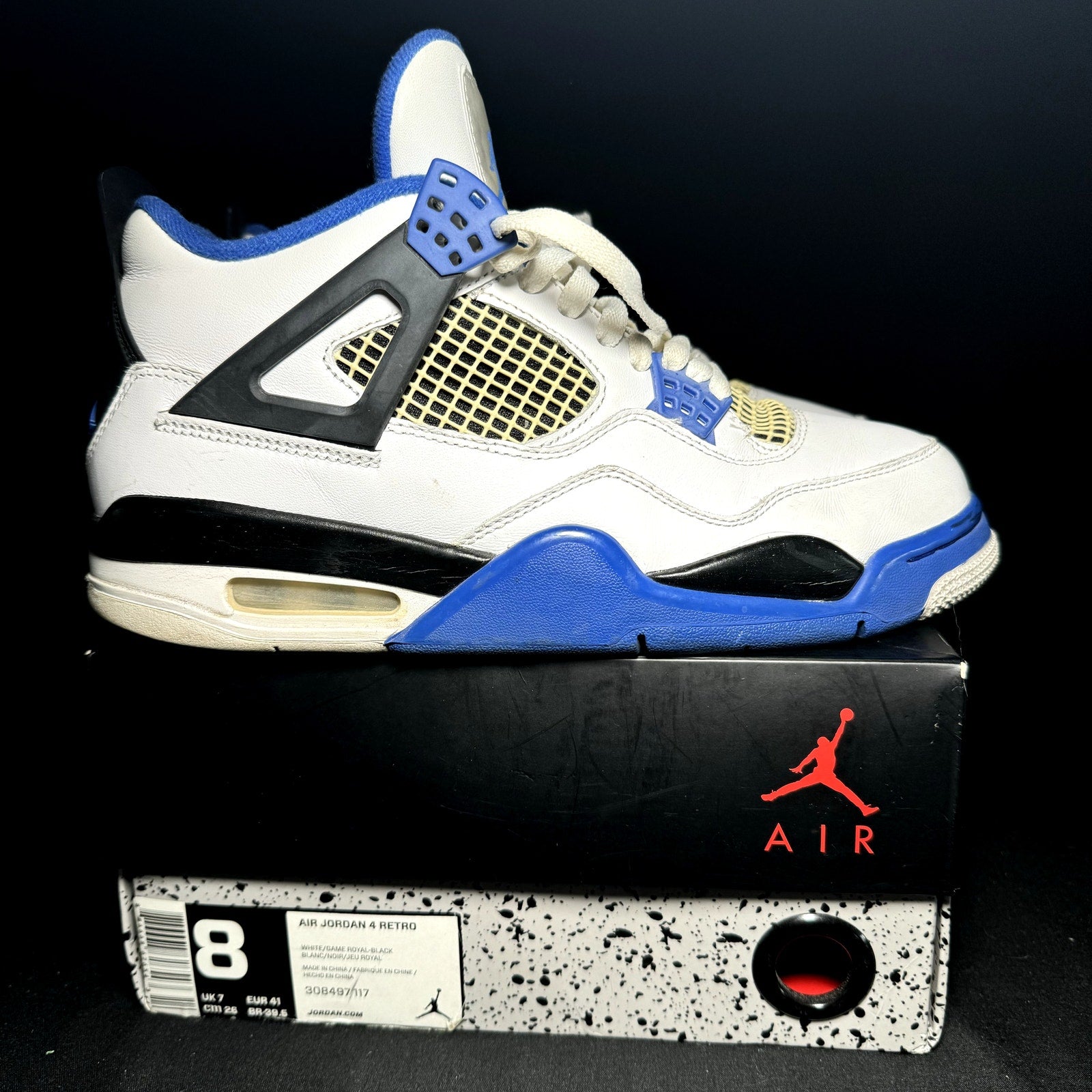 Air Jordan 4 Retro Motorsports Men's Shoes - Size 8