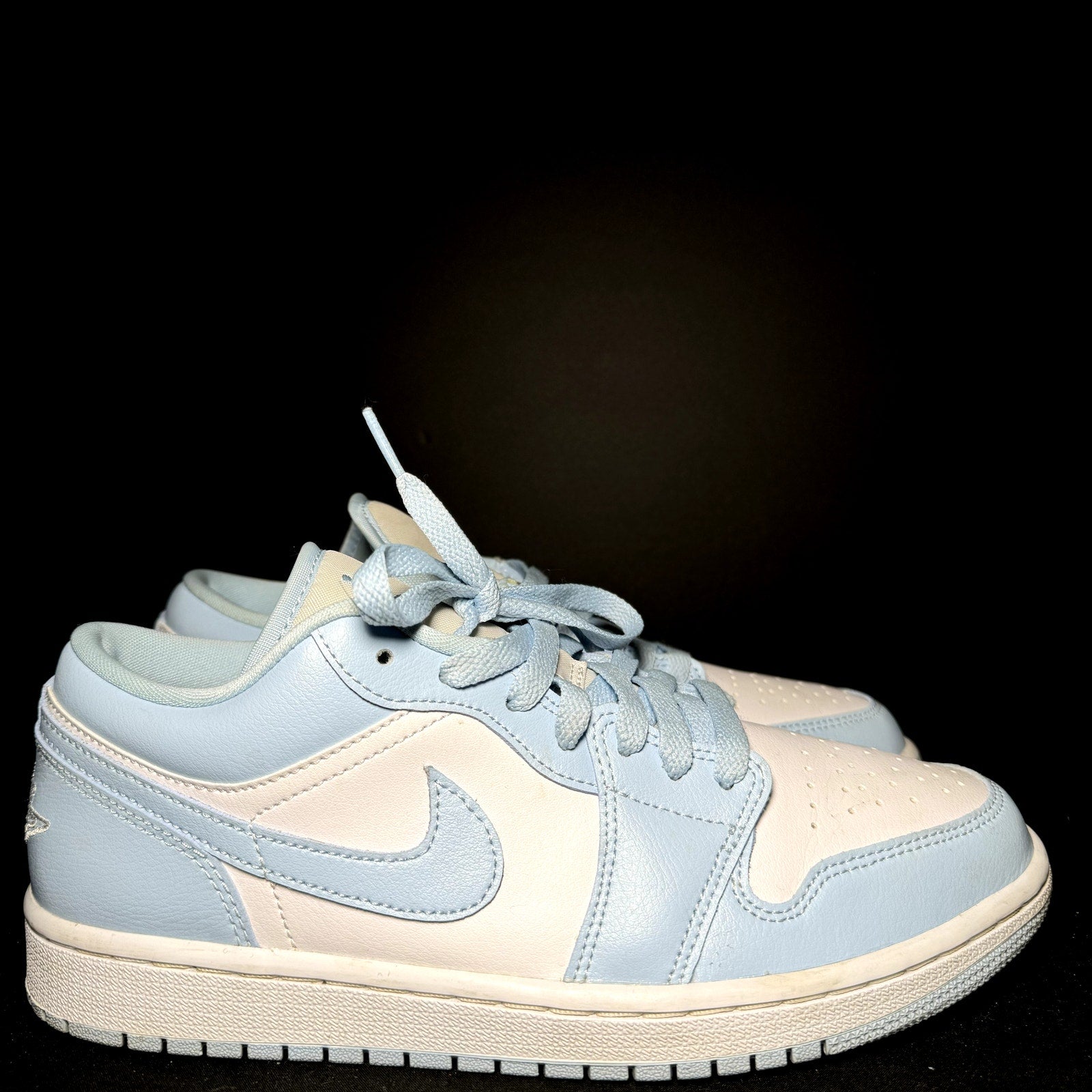 Air Jordan 1 Low Ice Blue Women's Shoes - Size 9