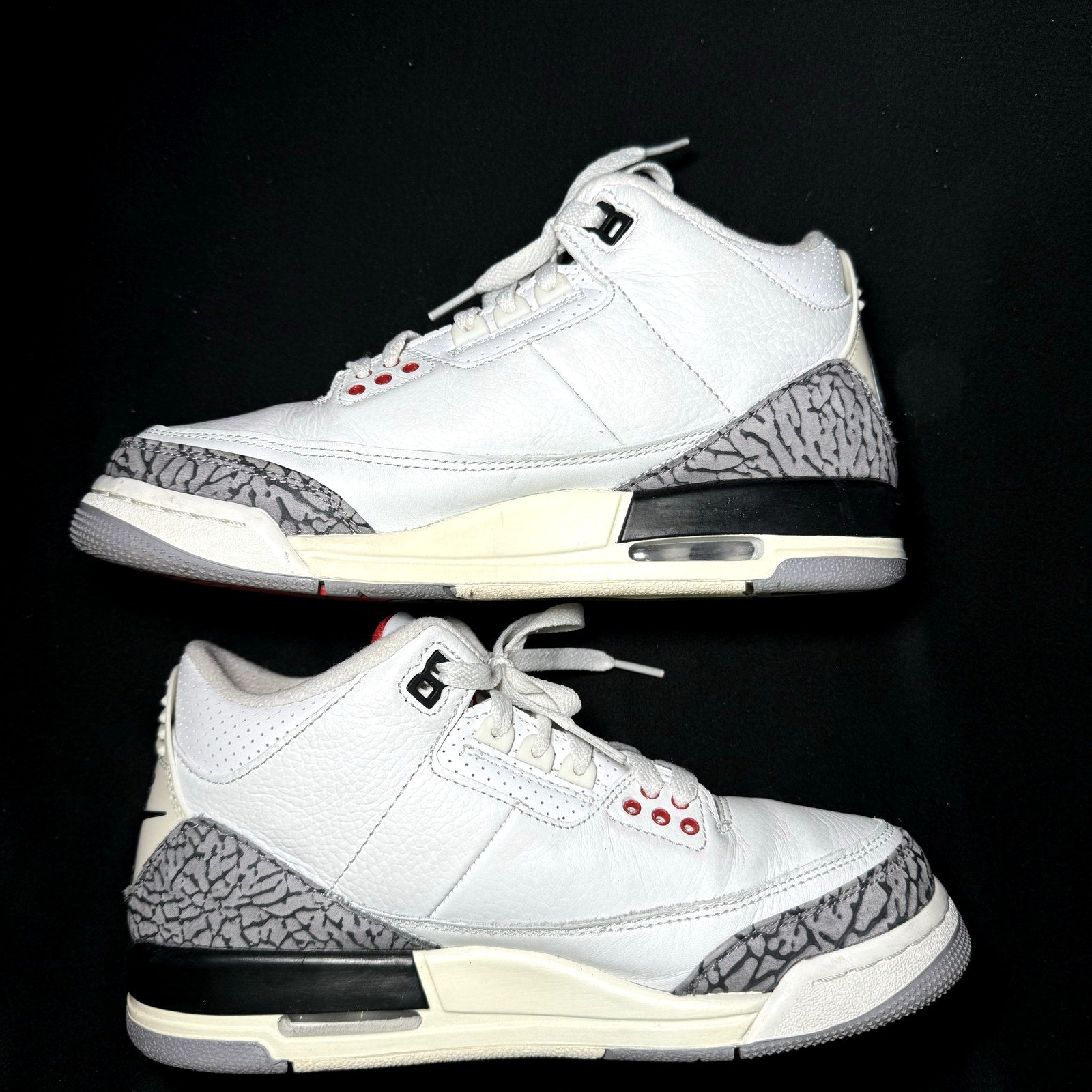 Air Jordan 3 Retro GS White Cement Reimagined Kids Shoes - Size 6.5