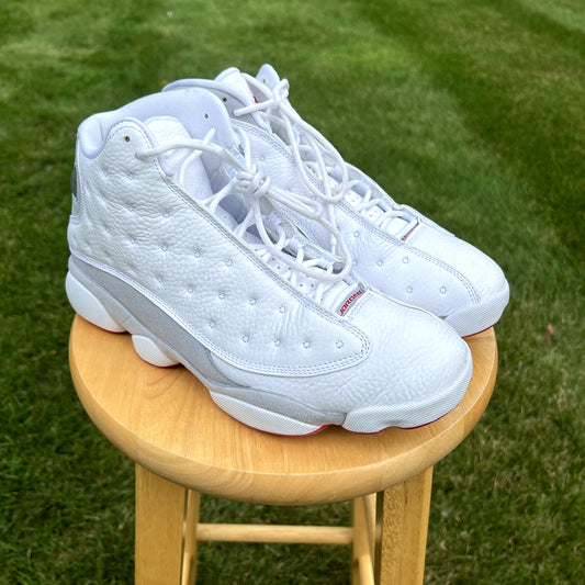 Air Jordan 13 Retro White Wolf Grey Men's Shoes - Size 11.5